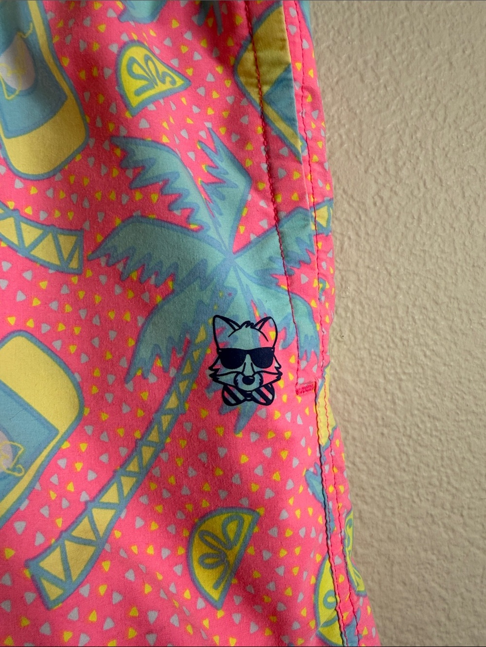 Party Pants men’s swim shorts large pink blue vacation vibes - Picture 2 of 5